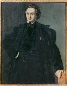 Digteren Victor Hugo som ung mand ... (maleri på lærred) af Louis Boulanger