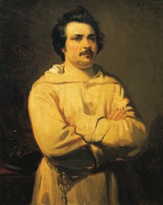 Portræt af Honore de Balzac af Louis Boulanger
