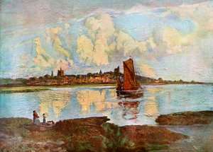 Maldon, fra Heybridge, Essex, 1924-1926. af Louis Burleigh Bruhl