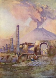 Pompeji, Vesuv i det fjerne af Louis Burleigh Bruhl