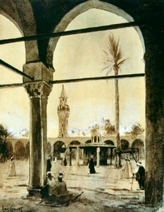 Moske, Cairo, Egypten, 1928 af Louis Cabanes
