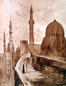 Citadellet ved solopgang, Kairo, Egypten, 1928 af Louis Cabanes