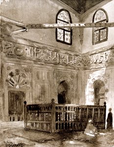 Grav i en moske, Cairo, Egypten, 1928 af Louis Cabanes