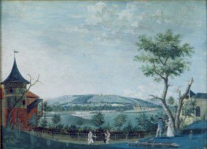 Eremitagen og det gamle slot i parken ved Le Raincy, 1754-93