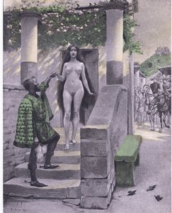 Griselda, illustration fra Decameron af Boccaccio udgivet af Navarre Society 1930