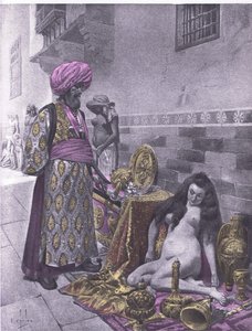 Osbech og fangerne, illustration fra Decameron af Boccaccio udgivet af Navarre Society 1930