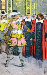 Ludvig XIV og parlamentarikere af Louis Charles Bombled