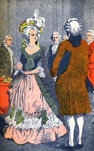 Marie Antoinette og Augeard af Louis Charles Bombled