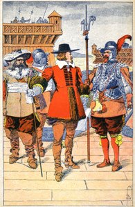 Richelieu i La Rochelles hovedkvarter af Louis Charles Bombled