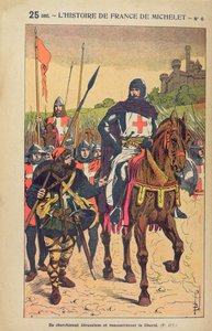 The Departure for the Crusades, illustration fra 