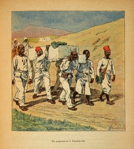 The War in Madagascar-Anekdotisk historie om de franske ekspeditioner 1885-1895 af Henri Galli dit Galllichet (1854-1922), illustreret af Louis Bombled (1862-1927): Privat samling af Louis Charles Bombled