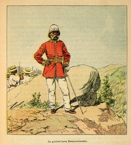 The War in Madagascar-Anekdotisk historie om de franske ekspeditioner 1885-1895 af Henri Galli dit Galllichet (1854-1922), illustreret af Louis Bombled (1862-1927): Portræt af general Hova Ramasombazaha, privat samling