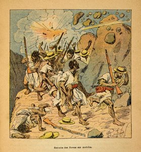 The War in Madagascar-Anekdotisk historie om de franske ekspeditioner 1885-1895 af Henri Galli dit Galllichet (1854-1922), illustreret af Louis Bombled (1862-1927): Privat samling af Louis Charles Bombled