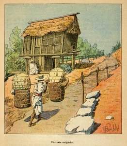 The War in Madagascar-Anecdotal History of the French Expeditions of 1885-1895 af Henri Galli dit Galllichet (1854-1922), illustreret af Louis Bombled (1862-1927): En madagaskisk sag i det 19. århundrede, privat samling af Louis Charles Bombled