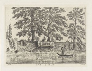 Samtale om havemuren At the Battle (titel på objekt) af Louis Charles Hora Siccama