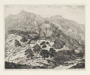 Montalba-le-Château (Frankrijk) Montalba Pyr[eneas]s. orient[ale]s (titel på objekt) af Louis Charles Hora Siccama