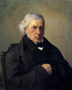 Portræt af filosoffen Victor Cousin (1792-1867) Maleri af Louis Claude Mouchot (1830-1891). 19. århundrede. Svag. 0,73 x 0,60 m - Portræt af filosoffen Victor Cousin (1792-1867). Maleri af Louis Claude Mouchot (1830-1891). 19. århundrede. 0,73 x