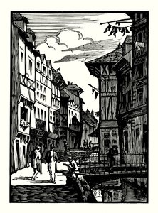 Illustration til Madame Bovary af Gustave Flaubert (træsnit) af Louis Claudel