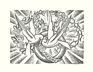 Titelillustration til Madame Bovary af Gustave Flaubert (træsnit) af Louis Claudel