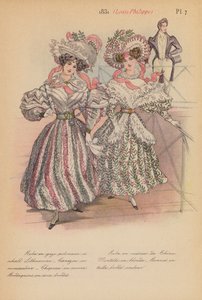 Fransk mode: 1831, Louis-Philippe (farvelitografi) af Louis Colas