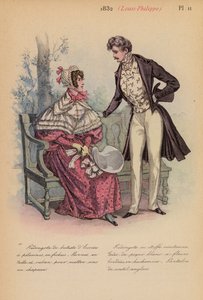 Fransk mode: 1832, Louis-Philippe (farvelitografi) af Louis Colas
