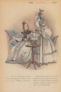 Fransk mode: 1833, Louis-Philippe (farvelitografi) af Louis Colas