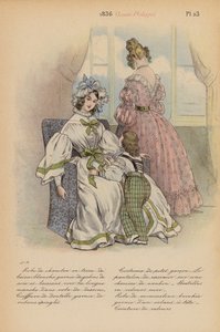 Fransk mode: 1836, Louis-Philippe (farvelitografi) af Louis Colas