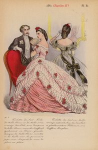 Fransk mode: 1861, Napoleon III (farvelitografi)