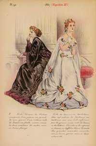 Fransk mode: 1867, Napoleon III (farvelitografi) af Louis Colas
