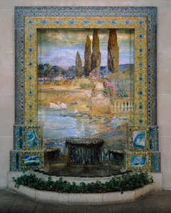 Havelandskab, ca.1905-15 (mosaik af favrilglas)
