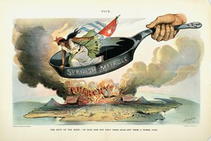Timens pligt: - At redde hende [Cuba] ikke kun fra Spanien - men fra en værre skæbne, 1898