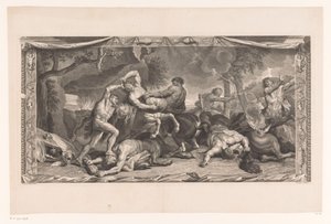 Hercules kæmper mod kentaurerne Malerier fra Hôtel Lambert (serietitel) La Galerie de monsieur le Président Lamberts repræsentant l