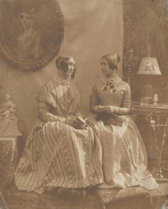 [Kunstnerens Hustru og Datter], 1846-49. af Louis Désiré Blanquart Evrard