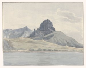 Udsigt over Pentidatilo-kysten på den anden side af Kap Spartivento Vue de la cote de Pentidatilo au delà du Cap de Spartivento (titel på objektet) Voyage en Italy, og Sicile et à Malte - 1778 (serietitel)