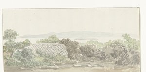 Se på de ruïne af teatret i Brindisi Udsigt over resterne af Teatret i Taranto (titel på objektet) Rejser i Italien, Sicilien og Malta - 1778 (serietitel)