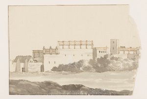 Klooster te Biseglia Rejser i Italien, Sicilien og Malta - 1778 (serietitel) af Louis Ducros