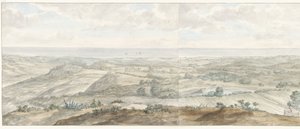 Panorama fra Collis Minervalis Generelt billede taget fra toppen af ​​Collis Minervalis (titel på objekt) Rejser i Italien, Sicilien og Malta - 1778 (serietitel) af Louis Ducros