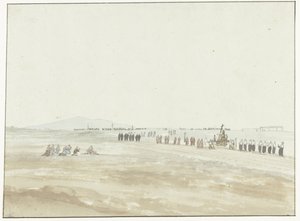 Processie i omgivelserne af Cerignola Procession forlader Cerignola (titel på objekt) Rejser i Italien, Sicilien og Malta - 1778 (serietitel)