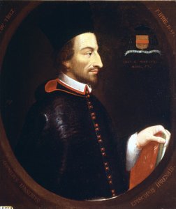 Portræt af Jansénius (1585 - 1638) af F. Ipris 1659. af Louis Dutielt