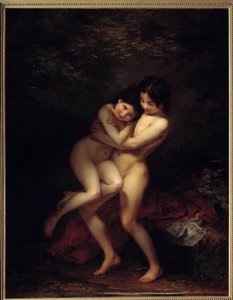 Badende maleri af Louis Edouard Rioult (1790-1855) 1831 Amiens, Musee de Picardie af Louis Edouard Rioult