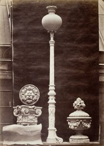 Interiørdetaljer og kandelaber, Théâtre du Vaudeville, Paris