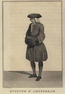 Quaker fra Amsterdam, Holland (gravering) af Louis Fabricius (after) Dubourg