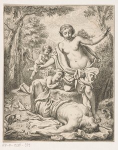 Venus og Adonis af Louis Fabritius Dubourg