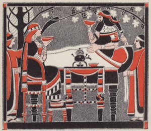 Tjenerens lektie; II, 2 (farve litho)