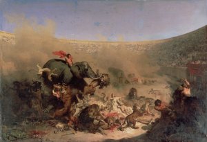 De kristne kastet til udyrene af romerne