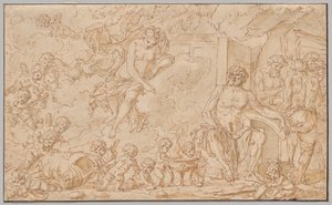 Venus ved Vulcans smedje af Louis Felix de la Rue