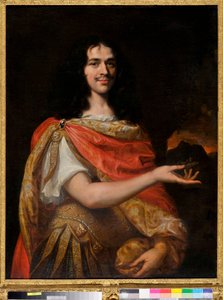 Portræt af en komiker af Molieres tropp (olie på lærred) af Louis Ferdinand (c.1612 89) Elle