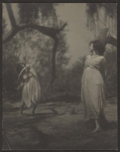 [Dansere i haven] af Louis Fleckenstein