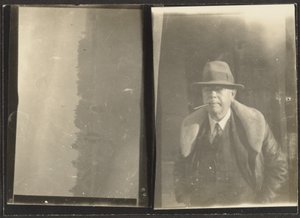 [Dobbeltramme - Fleckenstein og landskab]. af Louis Fleckenstein