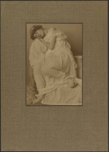 Draperet model, sovende af Louis Fleckenstein